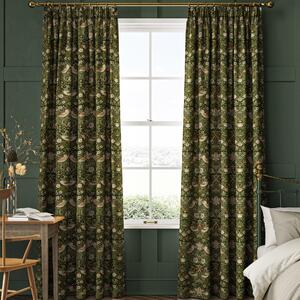 William Morris Strawberry Thief Made to Measure Curtain Nettle