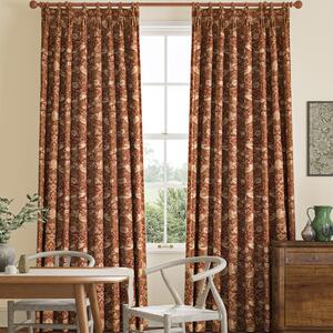 William Morris Strawberry Thief Made to Measure Curtain Madder