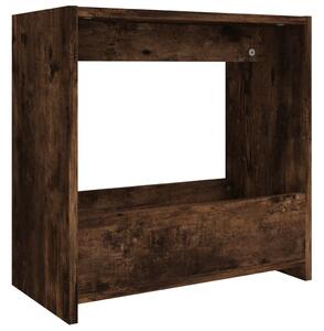 Side Table Smoked Oak 50x26x50 cm Engineered Wood