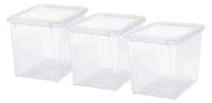 SmartStore Home 25L Set of 3 Boxes, Clear