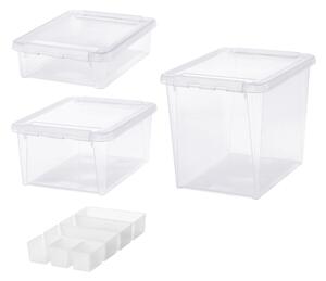 Smartstore Home Bundle Set of 4 Assorted Boxes, Clear