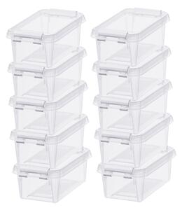 SmartStore Home 0.3L Set of 10 Storage Boxes, Clear