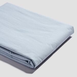 Piglet Sky Blue Cotton Percale Flat Sheet Size King