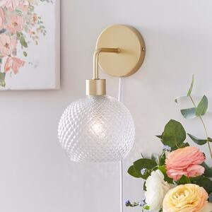 Elodie Plug In Wall Light Clear