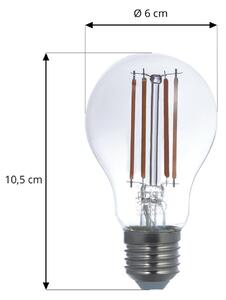 PRIOS Smart filament LED bulb grey E27 A60 WiFi 4.9 W