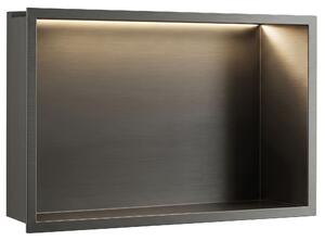 Bathroom shelf LED 30x45 Titan