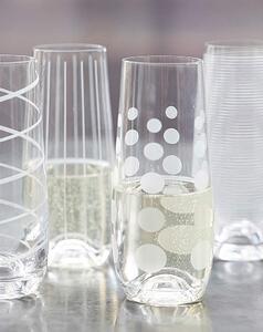 Mikasa Cheers Set of 4 Stemless Flutes