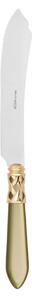 ALADDIN GOLD-PLATED RING CAKE & DESSERT KNIFE - Silky Green