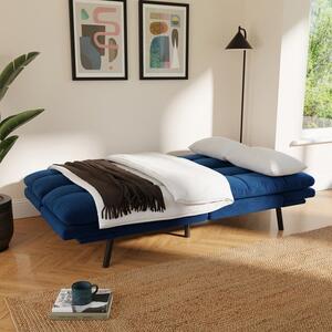 Harrison Quilted Velvet Clic Clac Sofa Bed