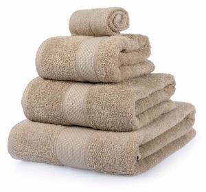 Homescapes Stone Beige Bath Towel Set 100 % Turkish Cotton