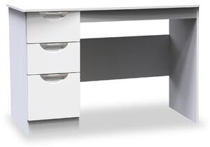 Beckett Gloss 3 Drawer Storage Desk | Black, White, Cream, Light Wood | Roseland