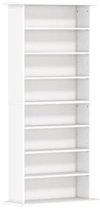 HOMCOM 360 CD/185 DVD/185 Blu-ray Storage Unit - White