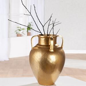 Belmora Aluminum Round Vase In Gold