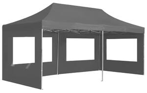 Professional Folding Party Tent with Walls Aluminium 6x3 m Anthracite
