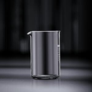 Bodum Spare 12 Cup Black Glass Coffee Beaker, 1.5L Clear