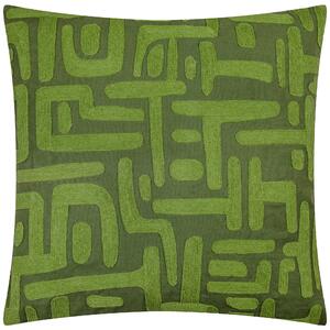 Brooke Abstract Square Cushion Ivy