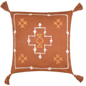 Durdle Geometric Square Cushion Ginger