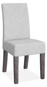 Saltaire Grey Industrial Concrete Effect Fabric Dining Chair