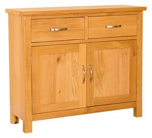 Newlyn Oak Small Sideboard, Internal Shelf, W:100cm | Modern Light Oak