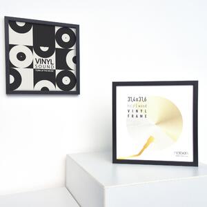 Nielsen Wooden Vinyl Record Wall Display Frame Black