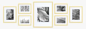 Nielsen Set of 7 Aluminium Photo Frames Gold