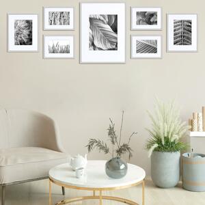 Nielsen Set of 7 Aluminium Photo Frames Grey