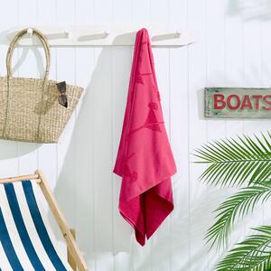 Cocktail Tufted Cotton Beach Towel Pink