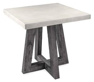 Saltaire Grey Industrial Concrete Effect Side Table | Roseland