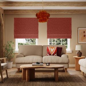 Luna Orange Umber Blackout Roman Blind Orange Umber