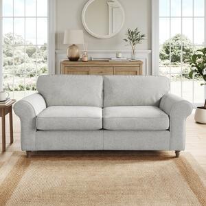 Flori 3 Seater Sofa, Soft Chenille Grey