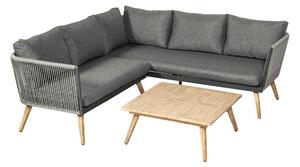 Milan Outdoor Patio Corner Garden Lounge Set with Coffee Table