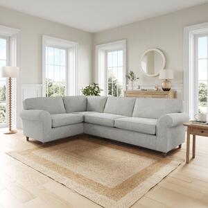 Flori Corner Sofa, Soft Chenille Grey