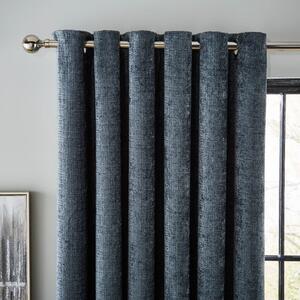 Cashton Chenille Heavyweight Eyelet Curtains