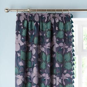 Nouveau Iris Pencil Pleat Curtains