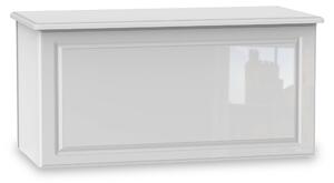 Kinsley White Gloss Blanket Box | Roseland