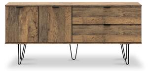 Moreno Rustic Oak 2 Drawer 2 Door Wide Sideboard | Roseland