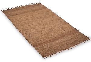 Woven Light Brown Water Hyacinth Rectangular Rug | Roseland