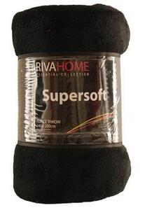 Supersoft Fleece Throw Black