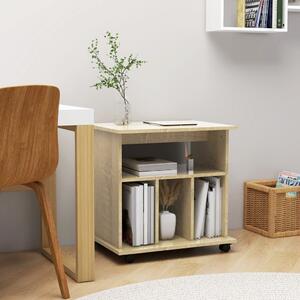 Rolling Cabinet Sonoma Oak 60x45x60 cm Engineered Wood