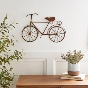 Churchgate Bike Indoor Outdoor Wall Art Brown