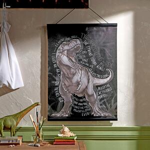 T-Rex Hanging Canvas Grey