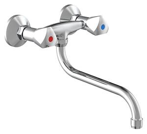 SCHÜTTE 2-Handle Wall Sink Mixer CESTI Chrome