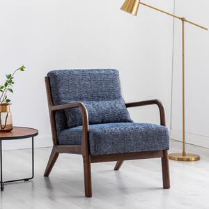 Khali Chenille Chair Navy Blue