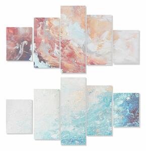 Painting DKD Home Decor Pinewood Canvas (2 pcs)