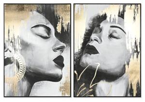 Painting DKD Home Decor Lady (100 x 4 x 140 cm) (2 Units)
