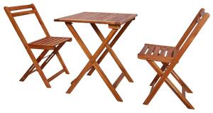 3 Piece Folding Bistro Set Solid Acacia Wood