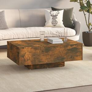 Coffee Table Smoked Oak 85x55x31 cm Engineered Wood