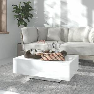 Coffee Table High Gloss White 85x55x31 cm Engineered Wood