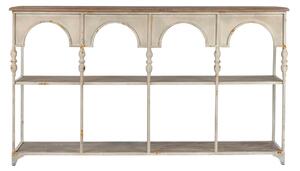 Shelves Home ESPRIT White Natural Metal 159 X 36,5 X 91 cm