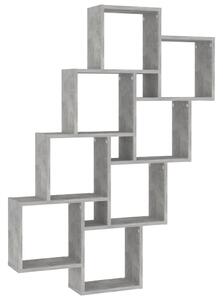 Wall Cube Shelf Concrete Grey 90x15x119 cm Engineered Wood